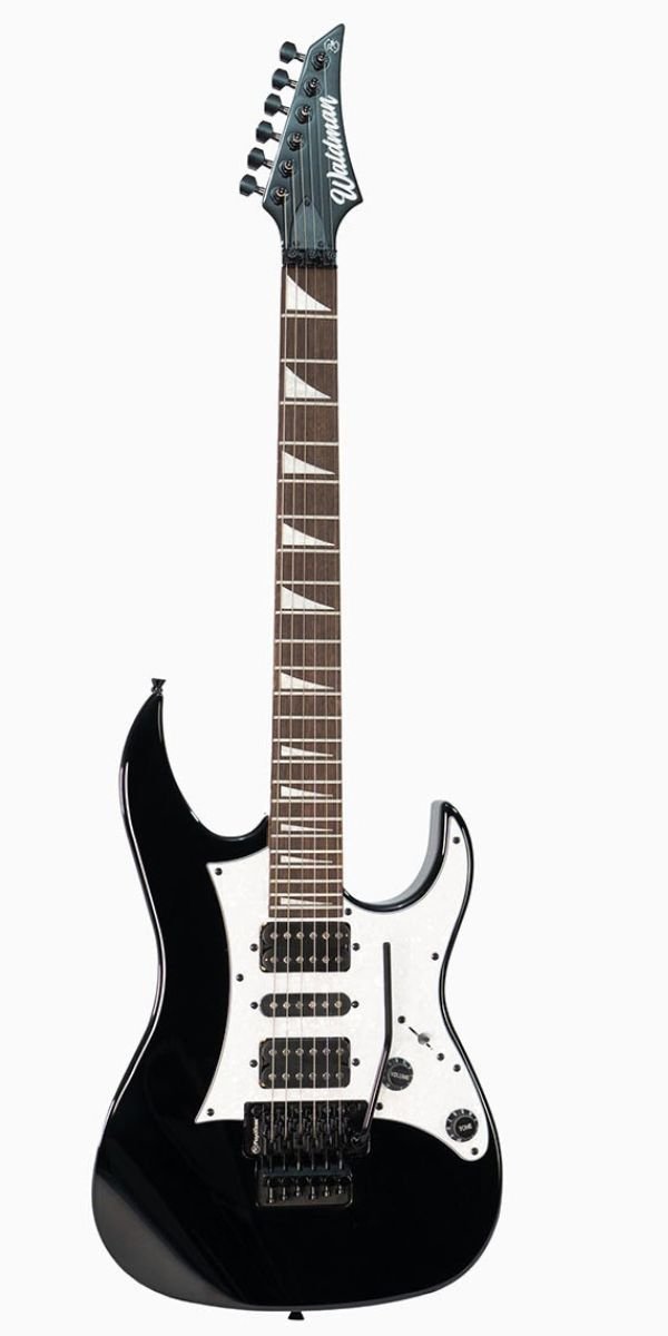 Guitarra Elétrica Waldman WIG350 BK Black HSH Floyd Rose Original 24 Trastes