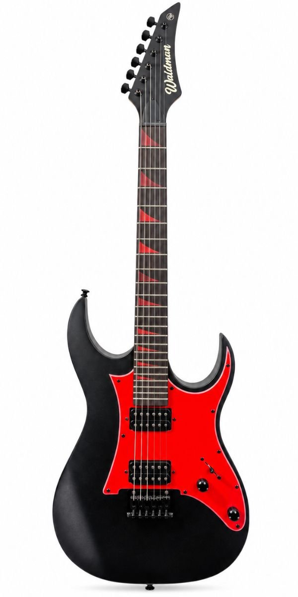 Guitarra Waldman WIG131X BKS Black Satin Super Strato HH 24 Trastes