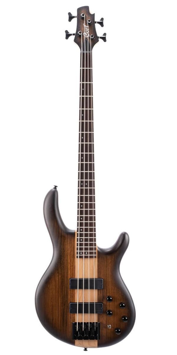 Baixo Elétrico Cort C4 Plus OVMH ABB Antique Brown Burst 4 Cordas Ativo Bartolini