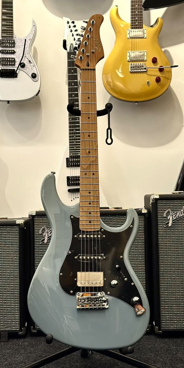 Guitarra Elétrica Cort G250SE OBG Ocean Blue Grey HSS Roasted Maple