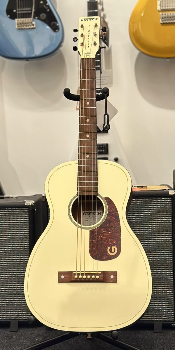 Violão Gretsch Jim Dandy Parlor Ltd Vintage White Aço