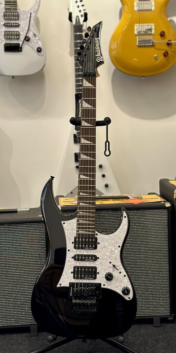 Guitarra Elétrica Waldman WIG350 BK Black HSH Floyd Rose Original 24 Trastes