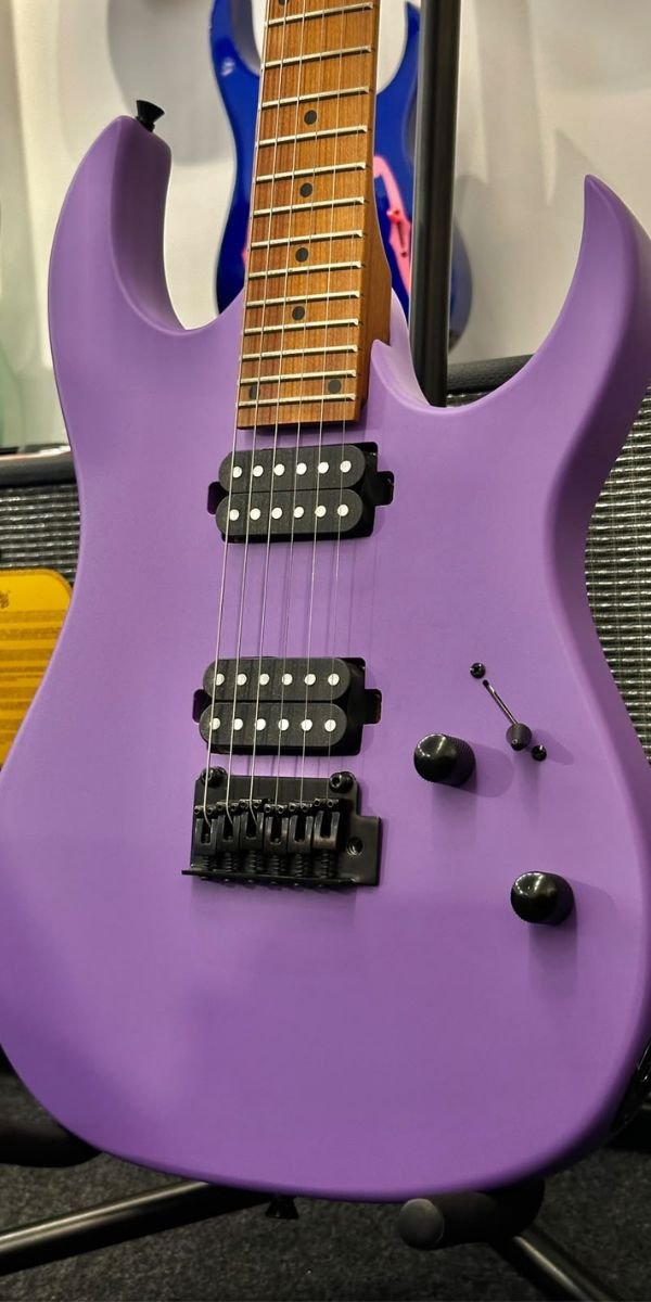 Guitarra Elétrica Waldman WIGR120 PP Purple Super Strato HH 24 Trastes Roasted Maple