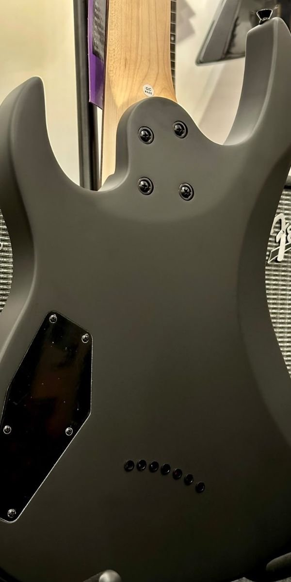 Guitarra Elétrica Waldman WST187 BKS Black Satin 7 Cordas HH 24 Trastes