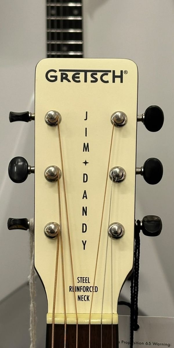 Violão Gretsch Jim Dandy Parlor Ltd Vintage White Aço