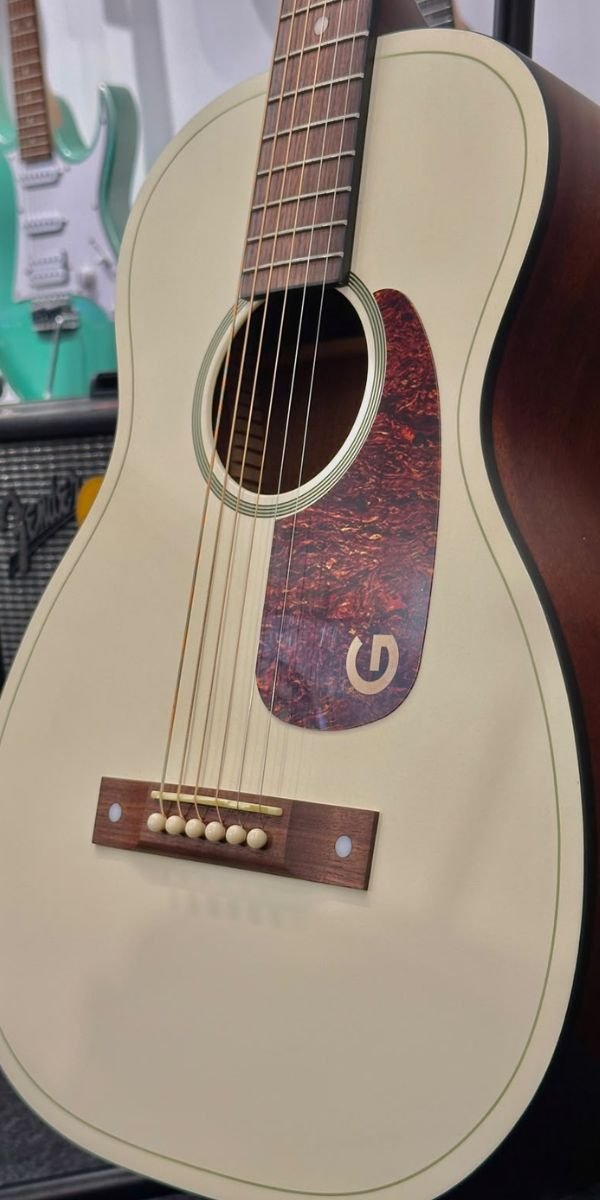 Violão Gretsch Jim Dandy Parlor Ltd Vintage White Aço