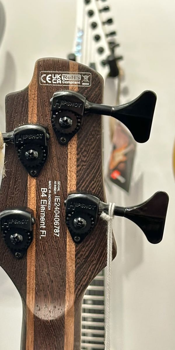 Contrabaixo Fretless Cort B4 Element FL OPTB 4 Cordas Bartolini Hipshot