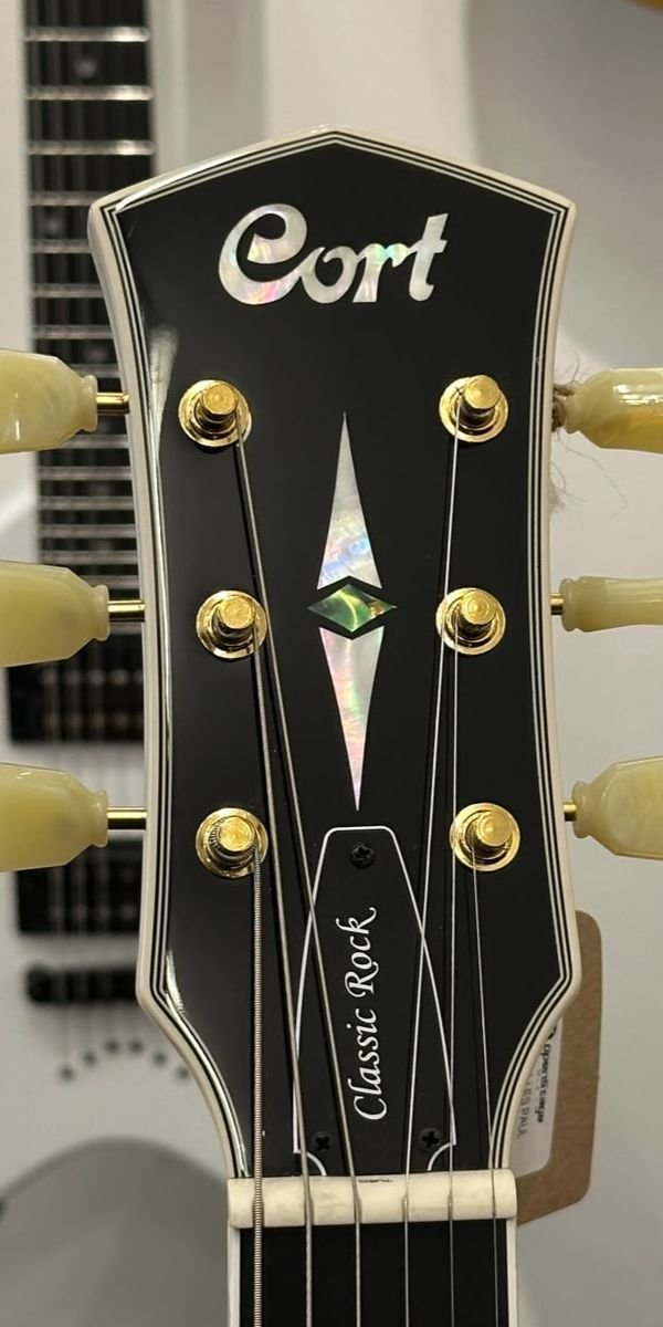Guitarra Les Paul Cort CR270 BK Black 2 Humbuckers Braço Colado Ferragens Douradas