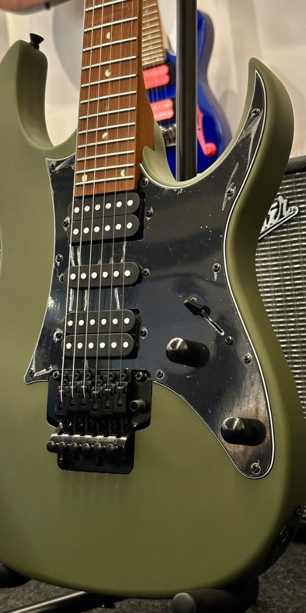 Guitarra Elétrica Waldman WIG-250 OG Olive Green HSH Floyd Tremolo com Bag