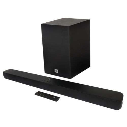 Soundbar JBL Cinema SB180 2.1 Canais 110W RMS Bluetooth 5.3 com Subwoofer Sem Fio HDMI ARC Bivolt Preta