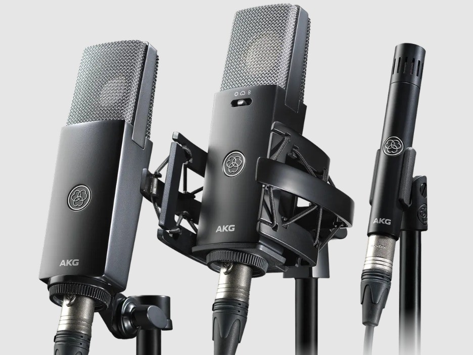 Microfones AKG C Series: conheça a linha C104, C114 e C151 para gravações profissionais
