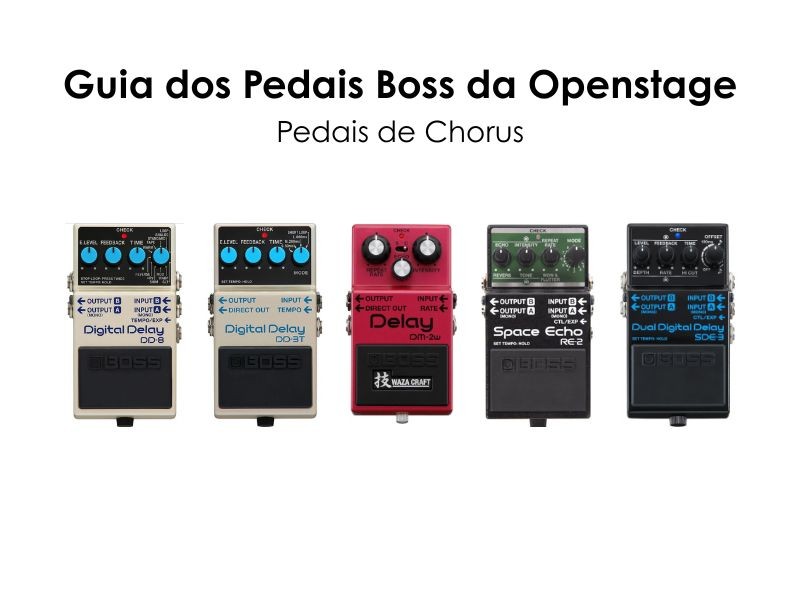 Pedais de Delay BOSS: do eco simples às paisagens sonoras