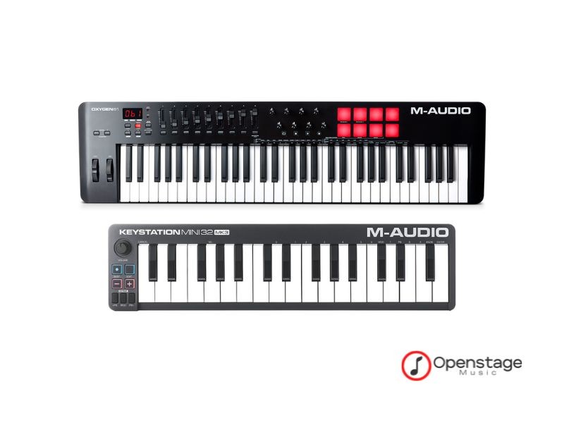 M-Audio Oxygen 61 ou Keystation Mini 32: qual controlador MIDI escolher?