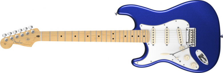 GUITARRA FENDER 011 3022 - AM STANDARD STRATOCASTER LH MN - 795 - MYSTIC BLUE