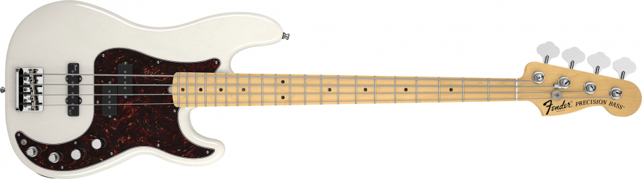 CONTRABAIXO FENDER 019 4072 - AM DELUXE PRECISION BASS MN ASH - 701 - WHITE BLONDE