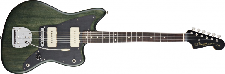 GUITARRA FENDER 011 5200 - SIG SERIES THURSTON MOORE JAZZMASTER - 750 - FOREST GREEN TRANSPARENT