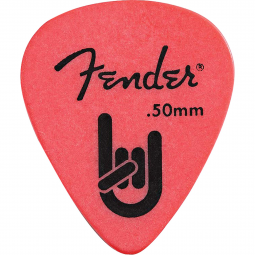 Palheta Rock-On Touring Pick 0.50 Thin Red FENDER (c/ 12unid.)