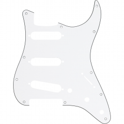 Escudo para Guitarra Stratocaster SSS Branco FENDER