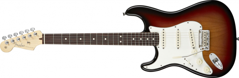 GUITARRA FENDER 011 3020 - AM STANDARD STRATOCASTER LH RW - 700 - 3-COLOR SUNBURST