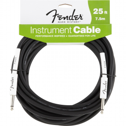 Cabo para Instrumentos P10 x P10 7,5m PERFORMANCE SERIES Preto FENDER