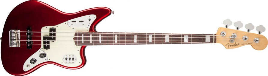 CONTRABAIXO FENDER 019 4700 - AM STANDARD JAGUAR BASS RW - 794 - MYSTIC RED