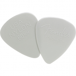 Palheta Nylon Pick 0.60 Fina White FENDER (c/ 12unid.)