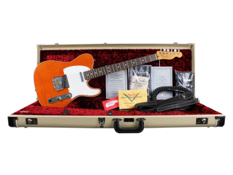 GUITARRA FENDER 923 0923 - TELECASTER CUSTOM DELUXE BOUND NOS - 822 - SUNSET ORANGE TRANSPARENT