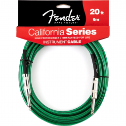 Cabo para Instrumentos P10 x P10 6m CALIFORNIA SERIES Verde FENDER