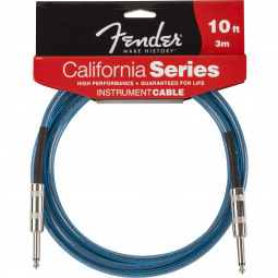 Cabo para Instrumentos P10 x P10 3m CALIFORNIA SERIES Azul FENDER