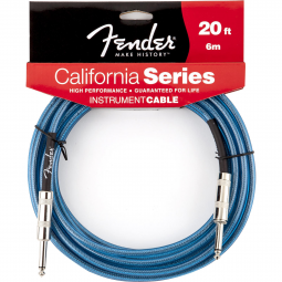 Cabo para Instrumentos P10 x P10 6m CALIFORNIA SERIES Azul FENDER