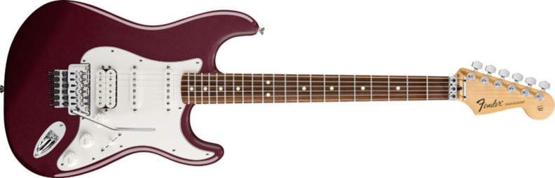 GUITARRA FENDER 114 4700 - STANDARD STRAT HSS FLOYD ROSE - 575 - MIDNIGHT WINE