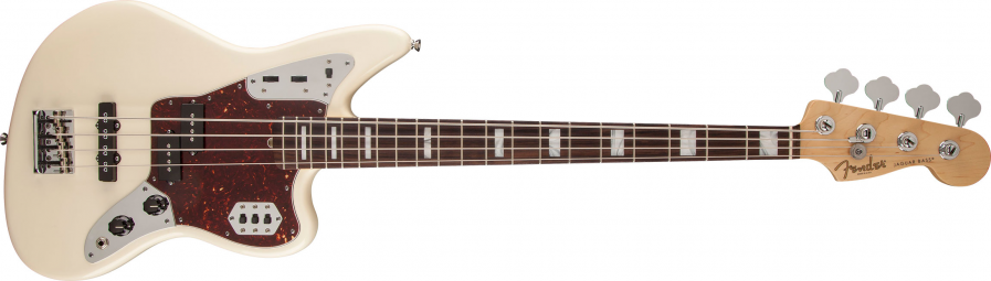 CONTRABAIXO FENDER 019 4700 - AM STANDARD JAGUAR BASS RW - 705 - OLYMPIC WHITE