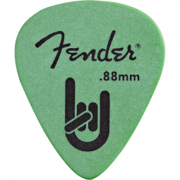 Palheta Rock-On Touring Pick 0.88 Medium Heavy Green FENDER (c/ 12unid.)