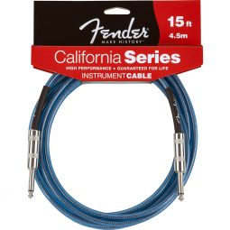 CABO FENDER CALIFORNIA 4,5M P10 X P10 AZUL                  