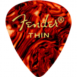 PALHETA GUITARRA FENDER CELULOIDE SHELL PK THIN             