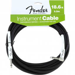 Cabo para Instrumentos P10 x P10 (90°) 5,5m PERFORMANCE SERIES Preto FENDER