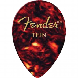 Palheta Shape Classic 358 Thin Tortoise Shell FENDER (c/ 12unid.)