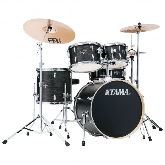 Bateria Tama Imperialstar IE 50H6W Black Oak Wrap 20"10"12"14"14"16"Ferragens e Banco