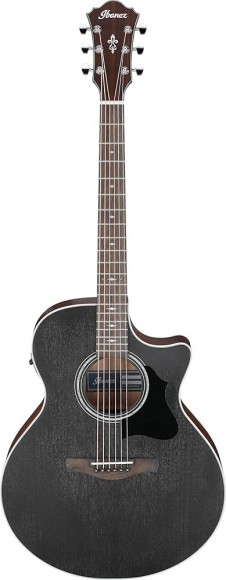 Violão Ibanez AE140 WKH Weathered Black Open Pore Top