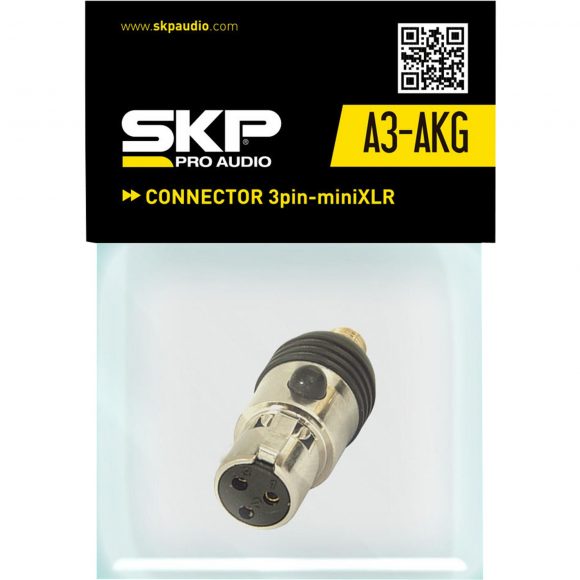 Adaptador XLR x MINI XLR A3-AKG Prata SKP