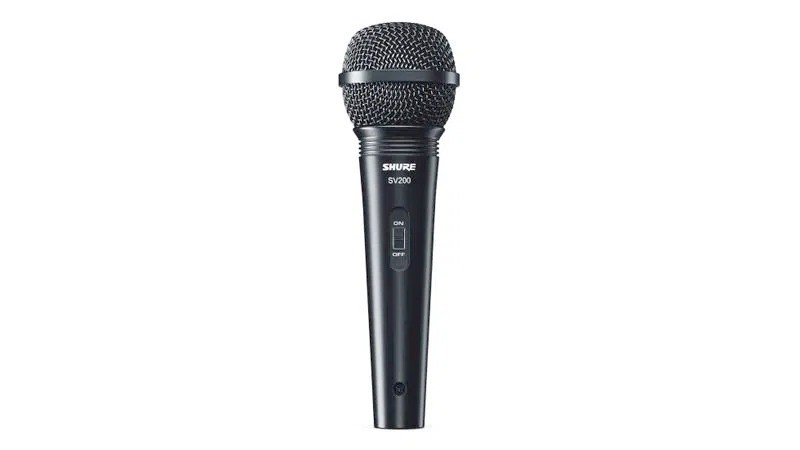 Microfone Shure SV200 Dinâmico Com Cabo