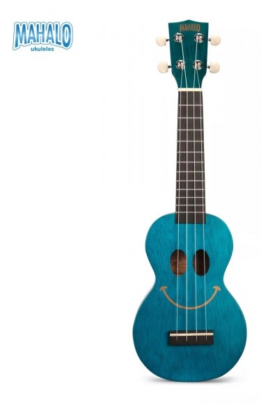 Ukulele Soprano Serie Smile  Azul Natural Mahalo