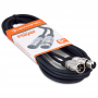 Cabo para Microfone XLR(F) X XLR(M) 5m PLAYER Preto HAYONIK