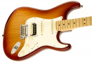 GUITARRA FENDER 011 3112 - AM STANDARD STRATOCASTER SHAWBUCKER ASH HSS MN - 747 - SIENNA SUNBURST