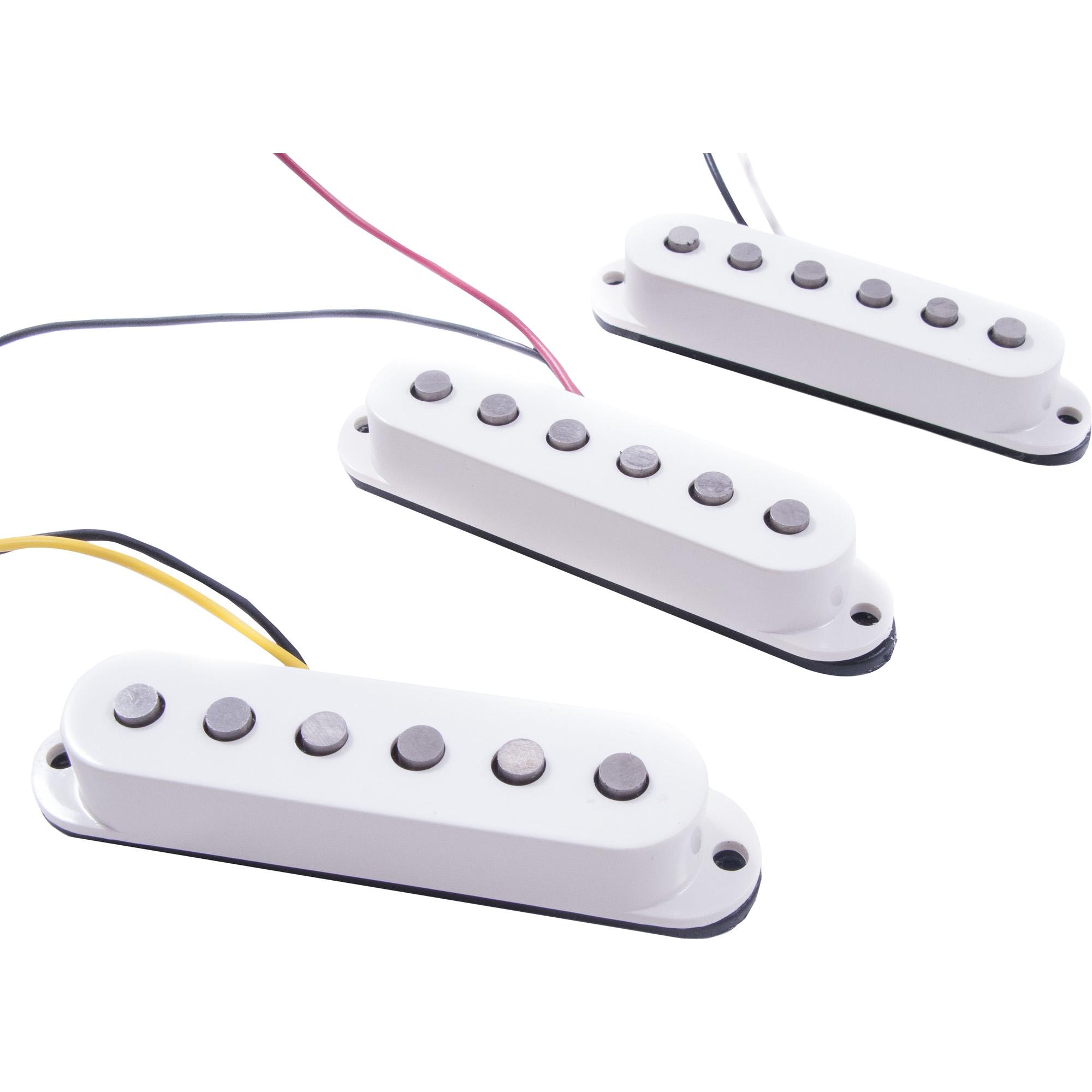 Set de Captadores Para Guitarra Deluxe Drive Stratocaster Branco Fender 