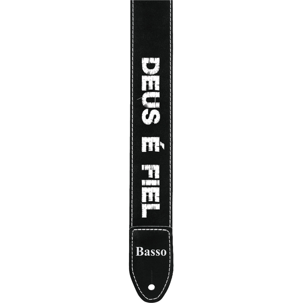 Correia Basso Straps Sf-86 Preta Deus é Fiel 