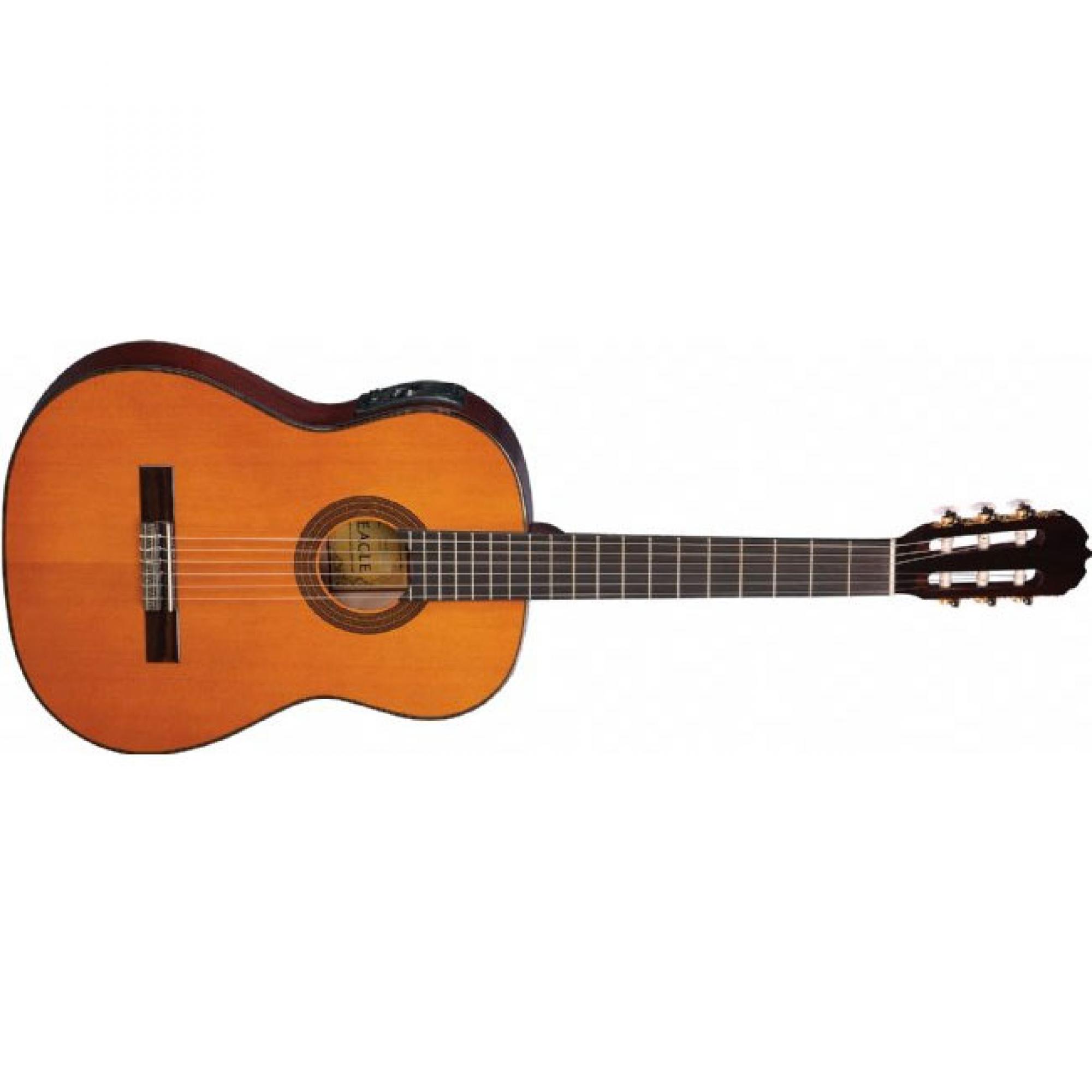 Violão Eletroacústico Clássico Nylon Dh69t Natural Verniz Eagle 