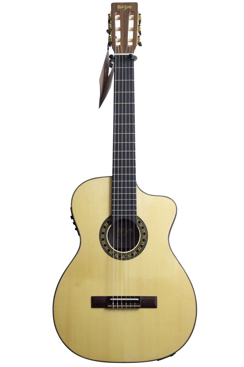 Violão Rozini Premium Auditório Rx621 Nylon Eletroacústico Natural Com Bag 