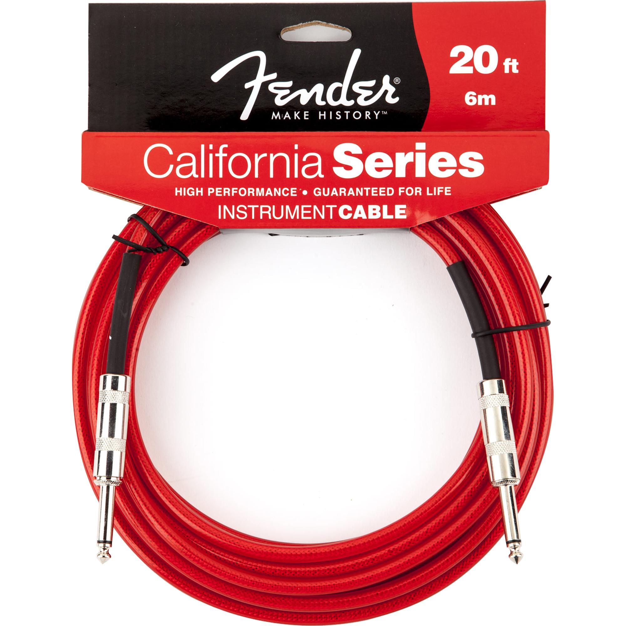 Cabo Para Instrumentos P10 x P10 6m California Series Vermelho Fender 