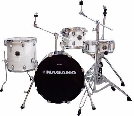 Bateria Nagano Concert Gig Brooklin White (5 Peças) 